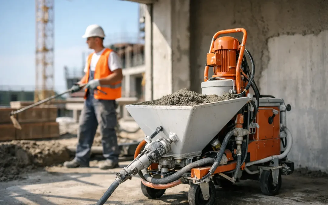 Noleggio intonacatrice per cantiere: come sceglierla