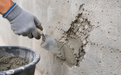 Come riparare nidi di ghiaia nel calcestruzzo